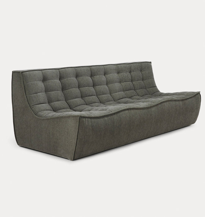 Ethnicraft N701 3 Seater Sofa - Eco Fabric Moss
