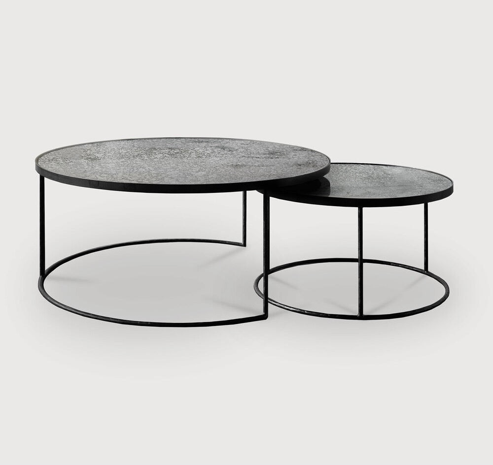 Clear Nesting Coffee Table Set by Ethnicraft