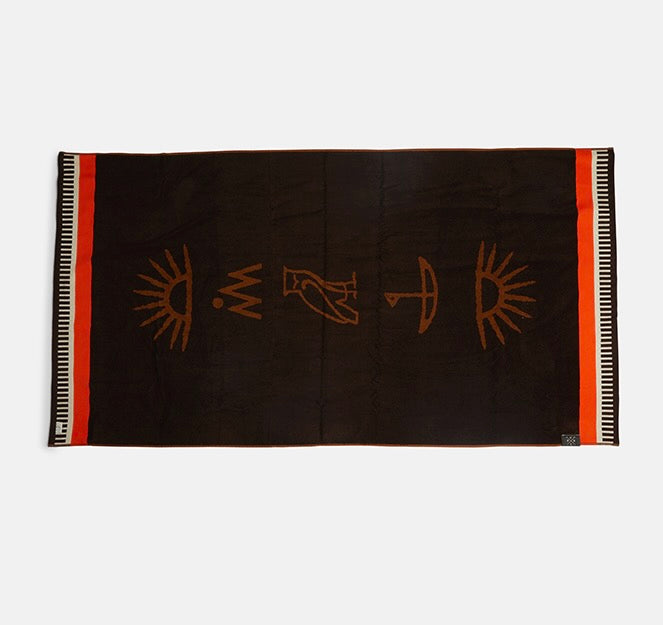 Our Totem Beach Towel By Pony Rider - Grenache