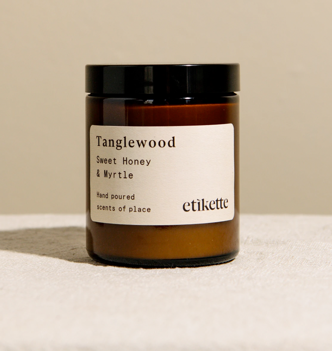 Tanglewood - Sweet Honey & Myrtle Soy Candle by Etikette