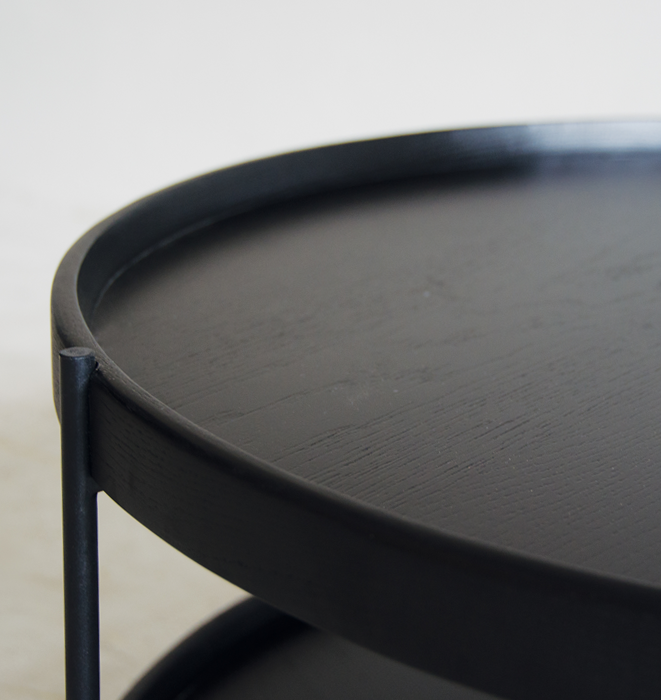 Humla End Table Black by Sketch
