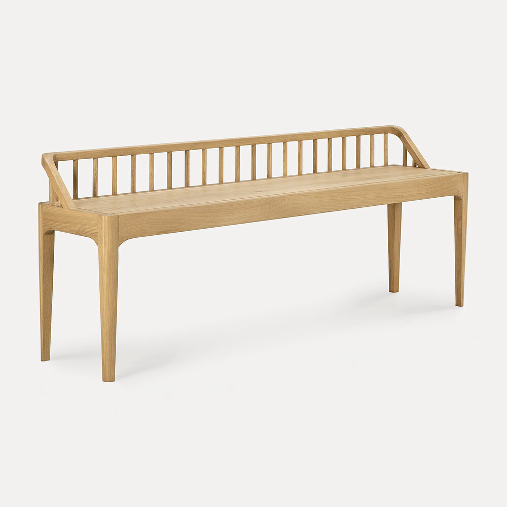 Ethnicraft Oak Spindle Bench Seat