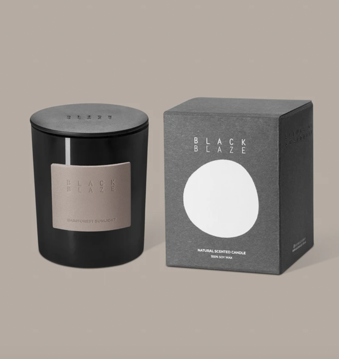Rainforest Sunlight Scented Candle by Black Blaze