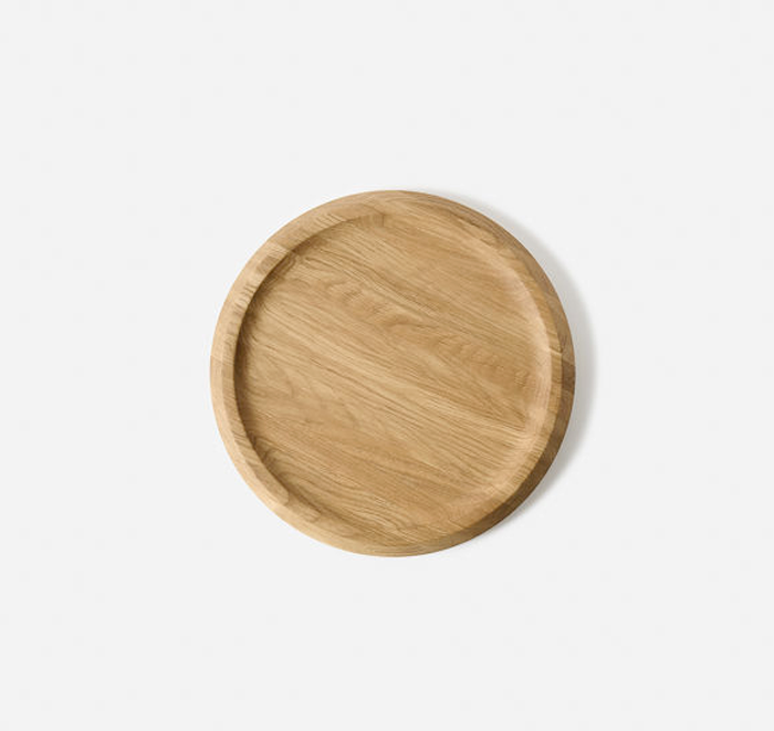 Wooden chopping board on a white background