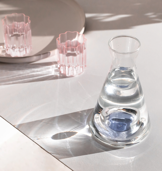 Fazeek Vice Versa Carafe - Clear + Blue