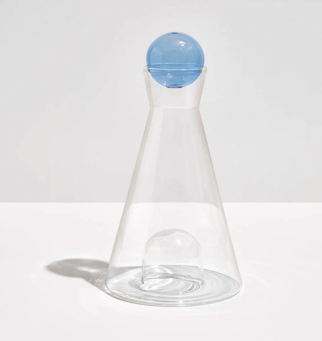 Fazeek Vice Versa Carafe - Clear + Blue