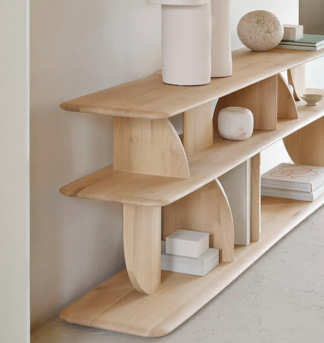 Ethnicraft Oak Geometric Console
