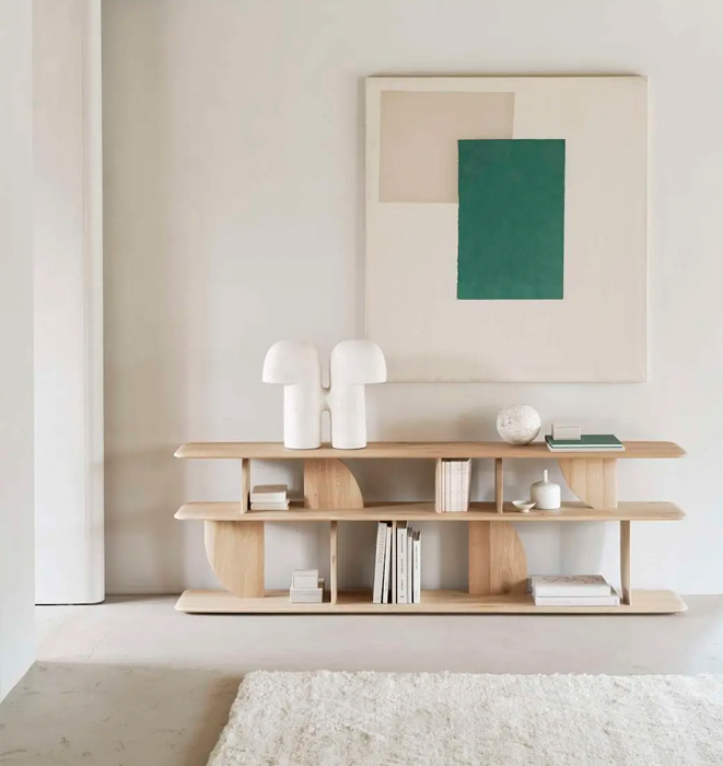 Ethnicraft Oak Geometric Console