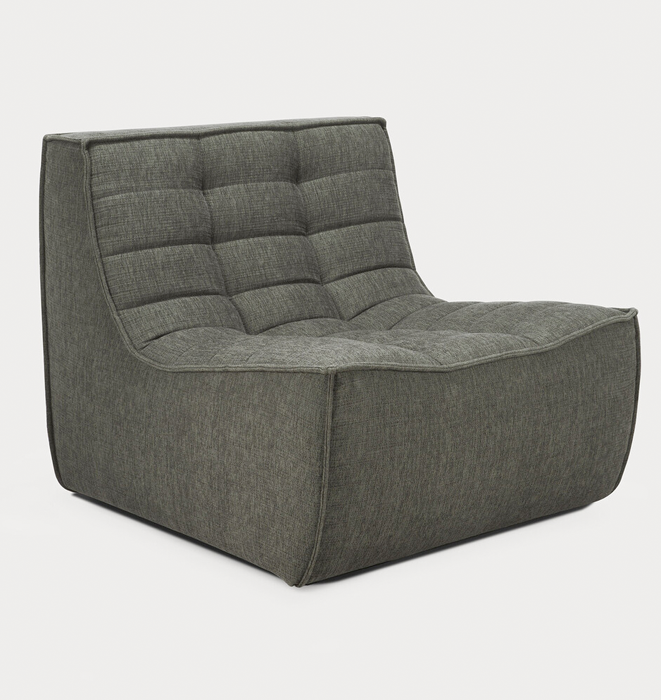 Ethnicraft N701 Single Seater -  Eco Fabric Moss