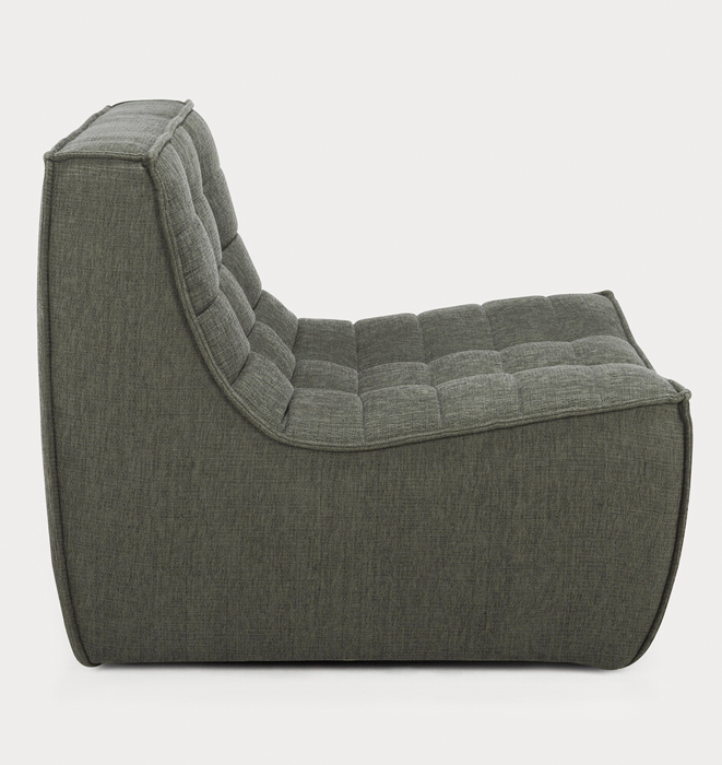 Ethnicraft N701 Single Seater -  Eco Fabric Moss