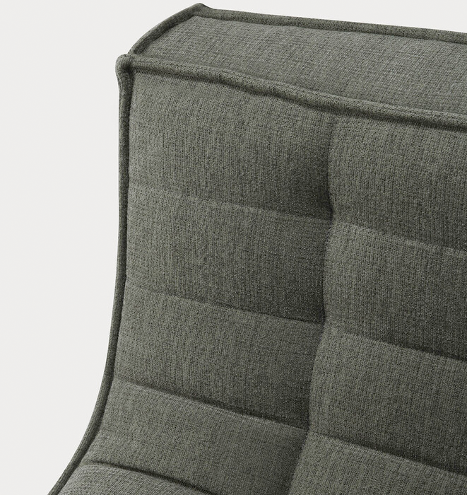 Ethnicraft N701 Single Seater -  Eco Fabric Moss