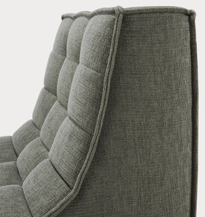 Ethnicraft N701 Single Seater -  Eco Fabric Moss