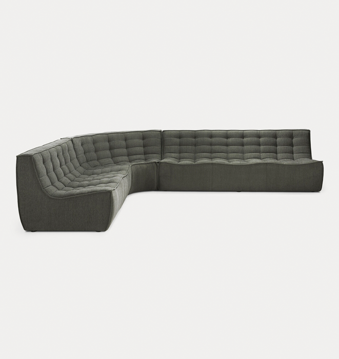 Ethnicraft N701 3 Seater Sofa - Eco Fabric Moss