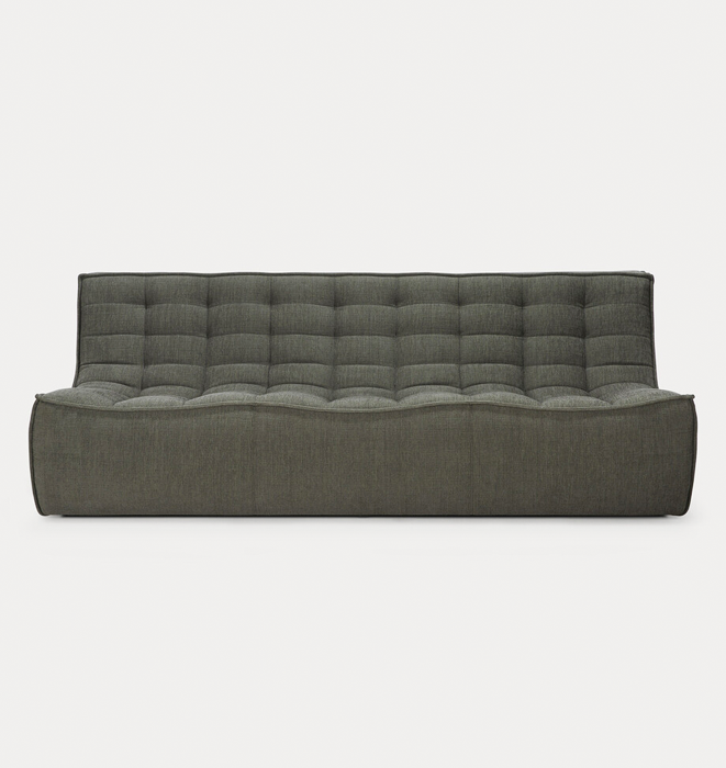 Ethnicraft N701 3 Seater Sofa - Eco Fabric Moss