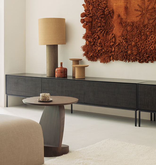 Ethnicraft Teak Oblic Side Table