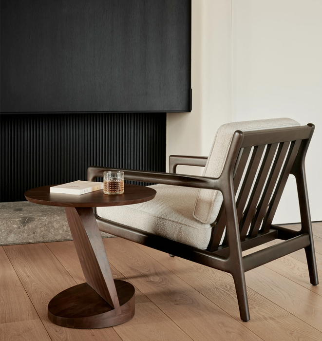 Ethnicraft Teak Oblic Side Table