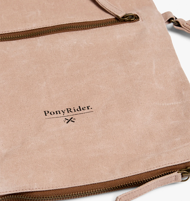 Pony Rider Market Clutch with Strap - Mocha