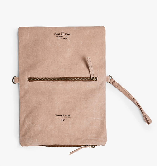 Pony Rider Market Clutch with Strap - Mocha