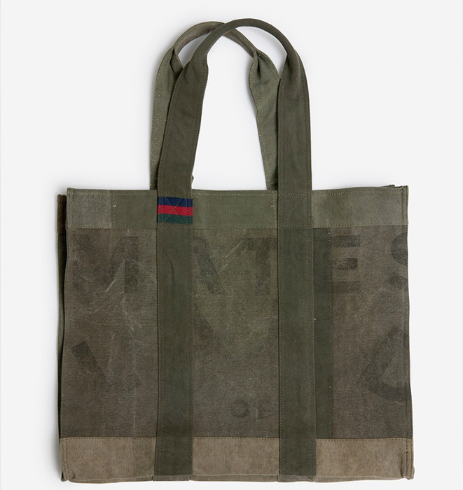 Pony Rider Land of Mates Upcycled Tote - Khaki