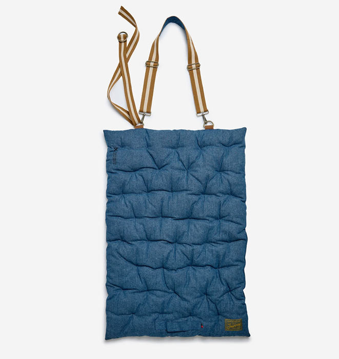 Pony Rider Outlaw Padded Cushion Floor Mat / Mediation Mat | Denim