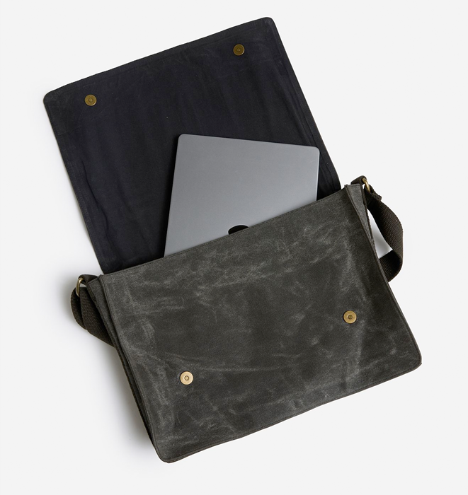 Pony Rider Slow Road Laptop Satchel - Iron