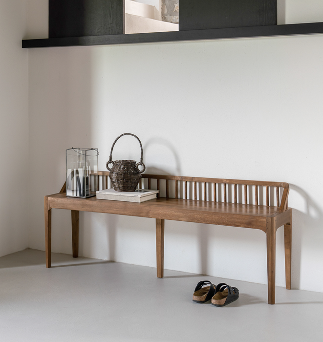 Ethnicraft Spindle Bench Reclaimed Teak Kartique