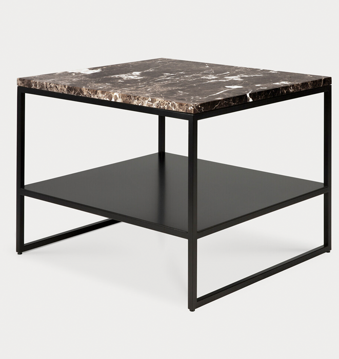 Ethnicraft Stone SIde Table - Dark Emperador