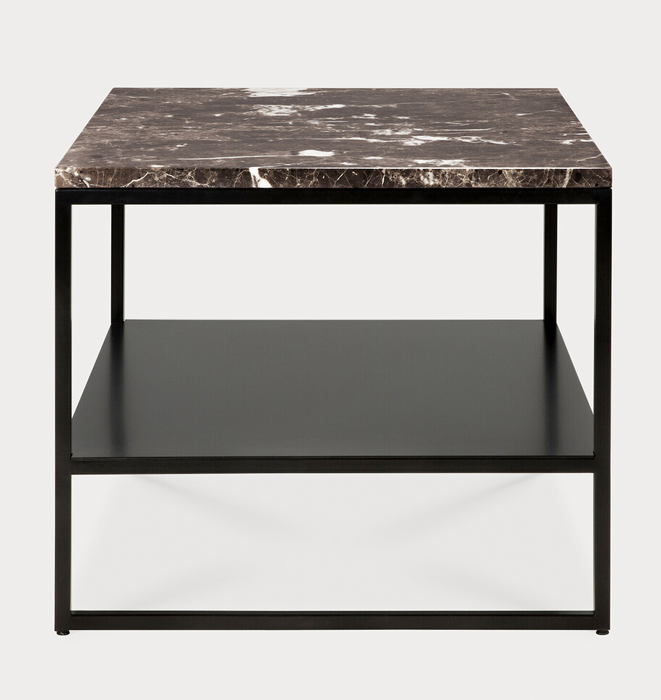 Ethnicraft Stone SIde Table - Dark Emperador