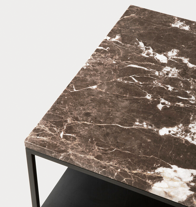 Ethnicraft Stone SIde Table - Dark Emperador