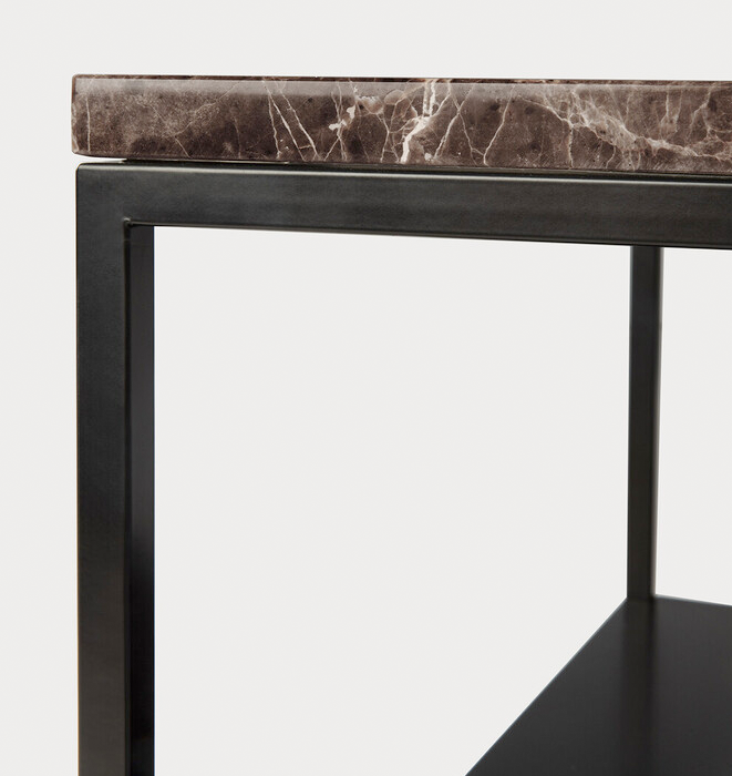 Ethnicraft Stone SIde Table - Dark Emperador