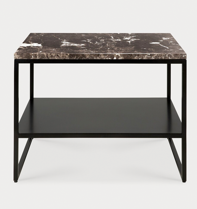 Ethnicraft Stone SIde Table - Dark Emperador