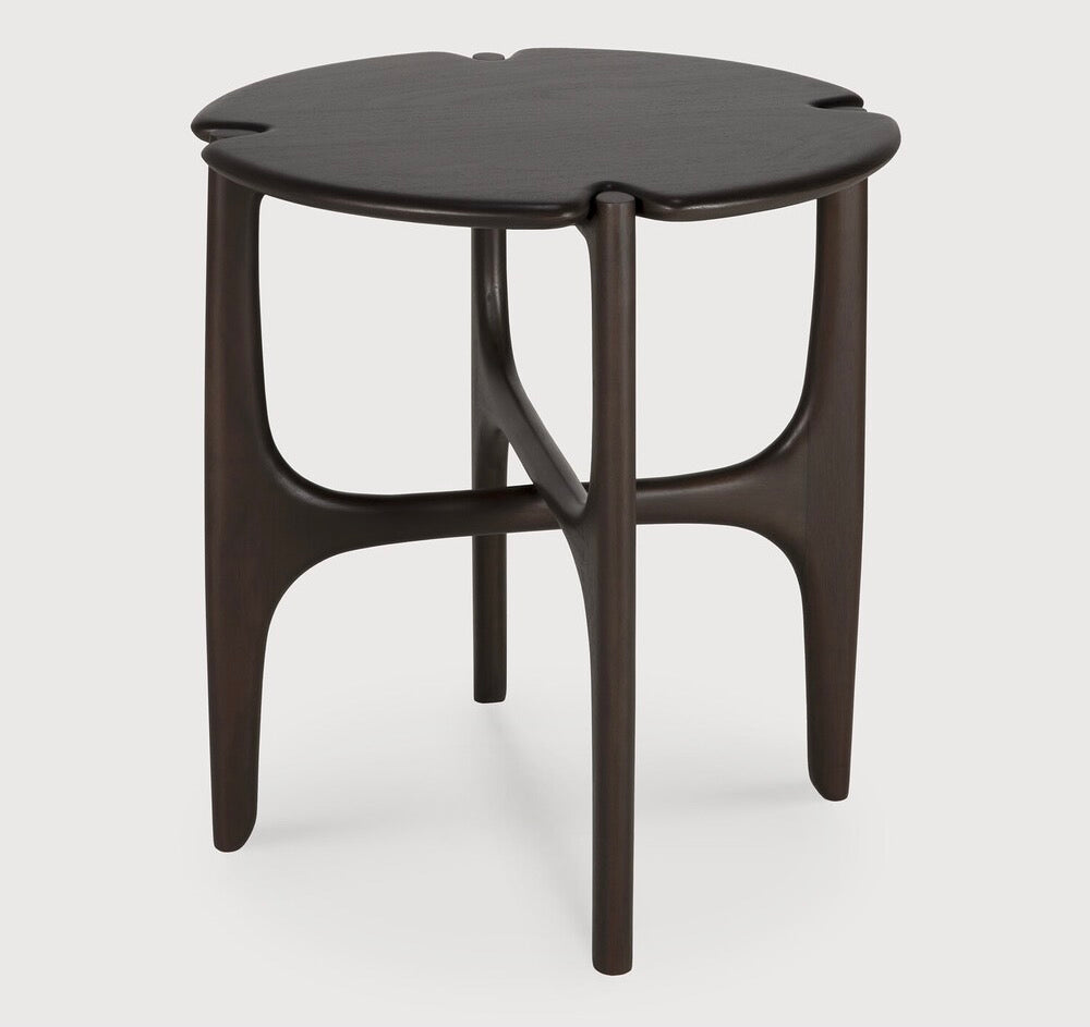 Ethnicraft Mahogany PI dark brown side table