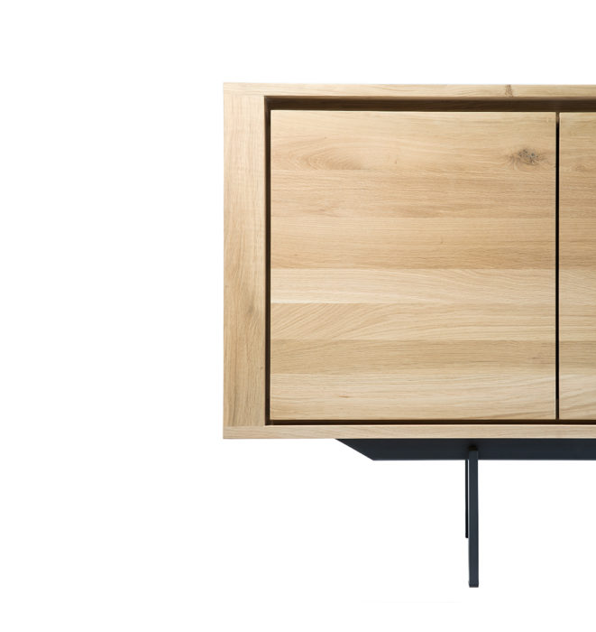 Oak Shadow Sideboard - 3 Door, 3 Drawer