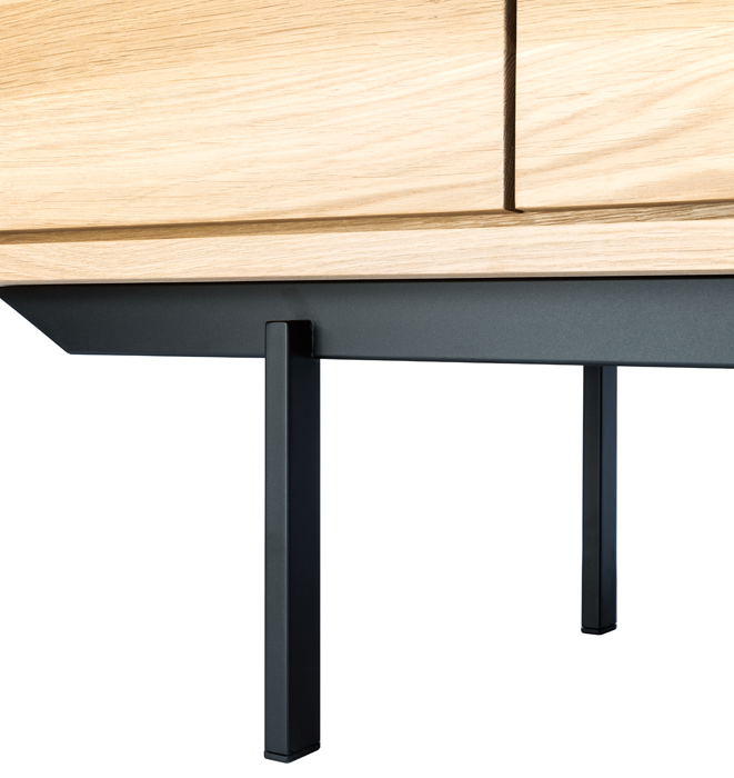 Oak Shadow Sideboard - 3 Door, 3 Drawer