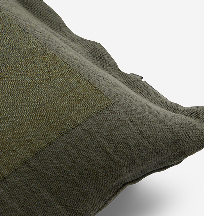 BareBones Linen Cushion Cover By Pony Rider - Forest Green