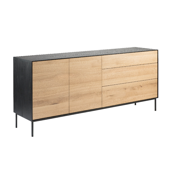 Ethnicraft Blackbird Sideboard - Two doors, 3 drawers