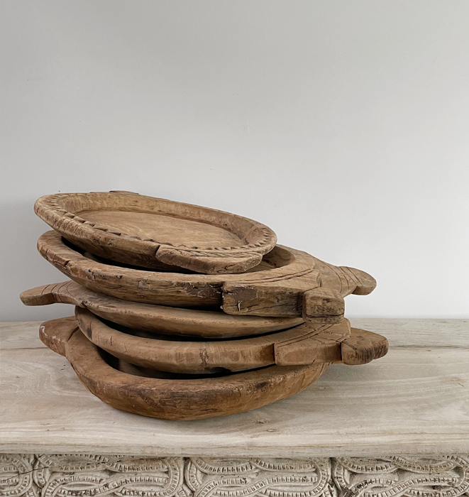 Vintage Chapati Bread Platters