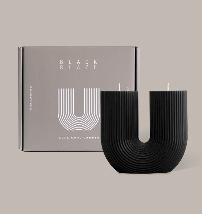 Black Blaze Curl Curl Candle - Black