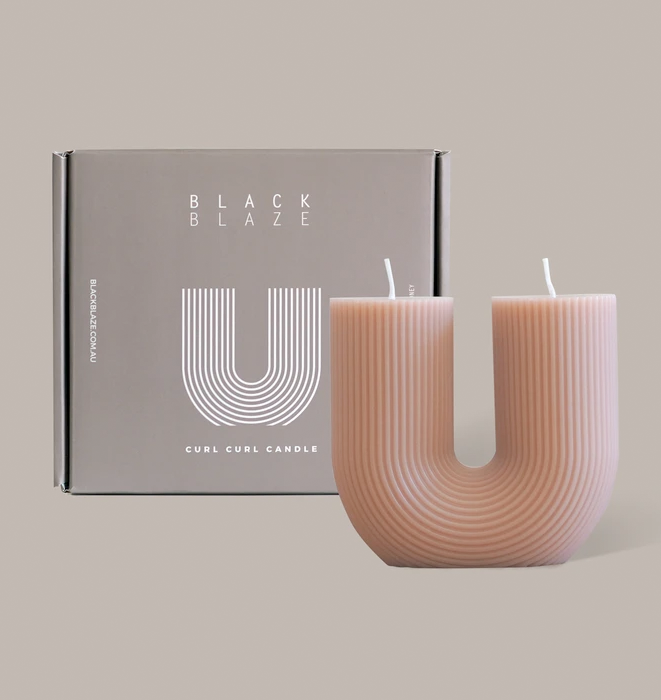 Black Blaze Curl Curl Candle - Blush