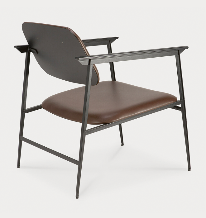 DC Lounge Chair by Ethnicraft - Chocolate Leather