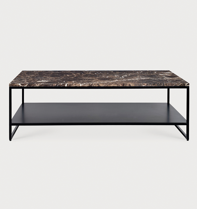 Ethnicraft Stone coffee table - Dark Emperador