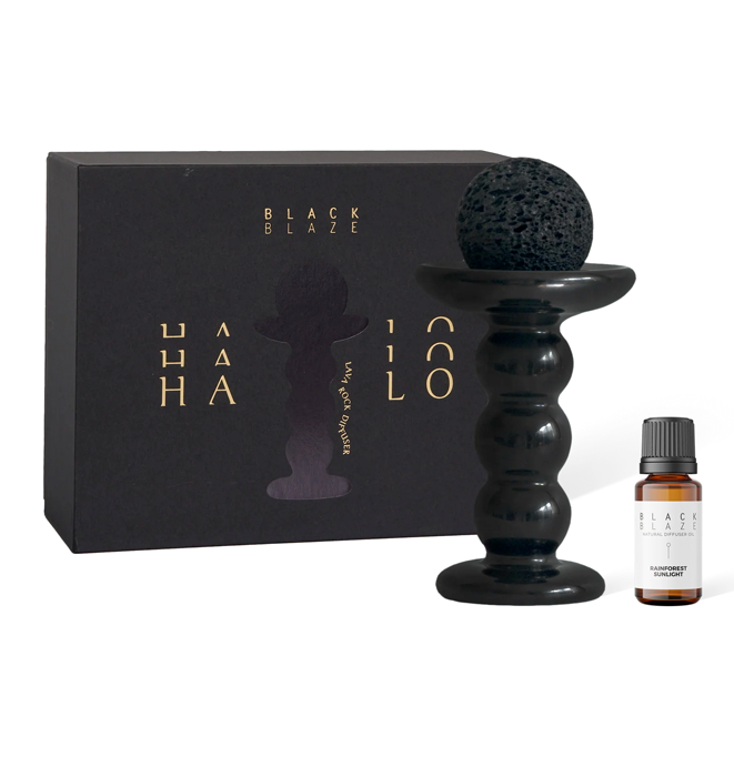 Black Blaze Halo Rock Diffuser - Rainforest Sunlight