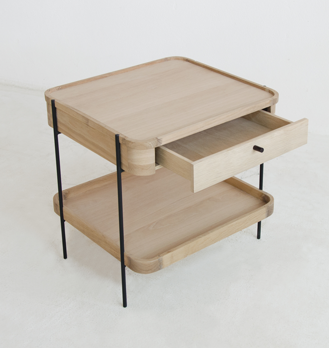 Humla side table with storage