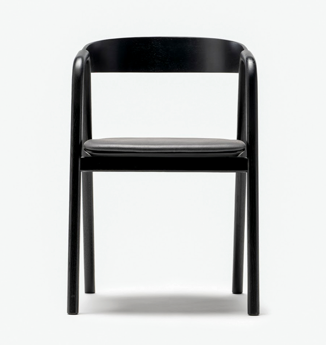 Inlay Dining Chair by TOLV - Leather Upholstery