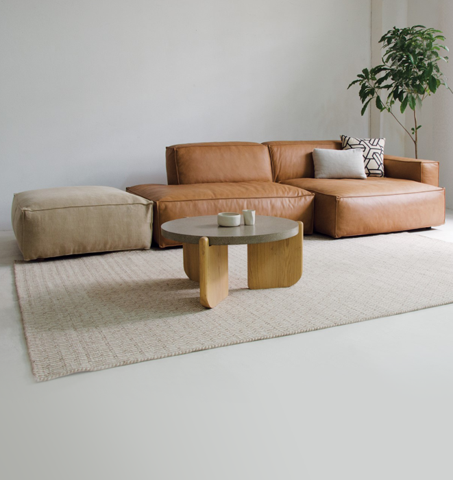 Baker Modular Sofa in Leather
