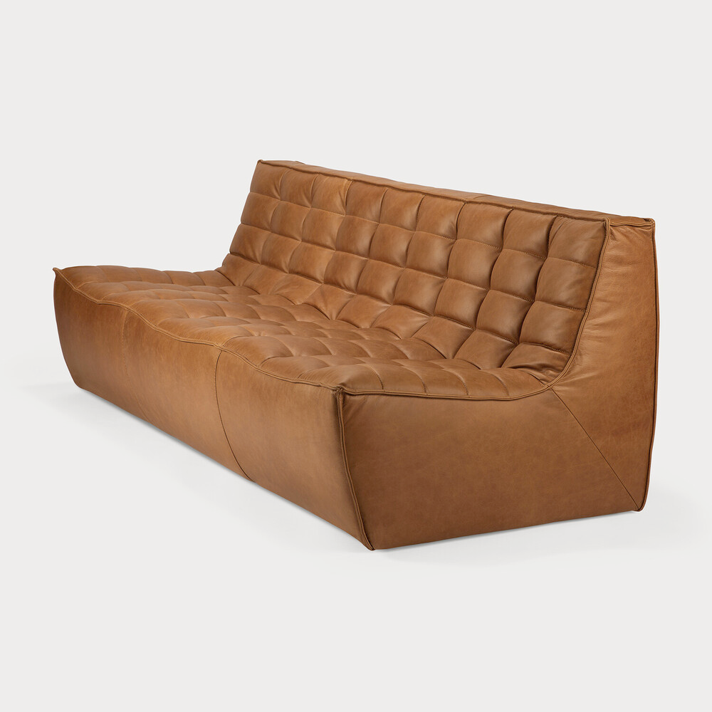 Ethnicraft N701 3 Seater Sofa - Leather