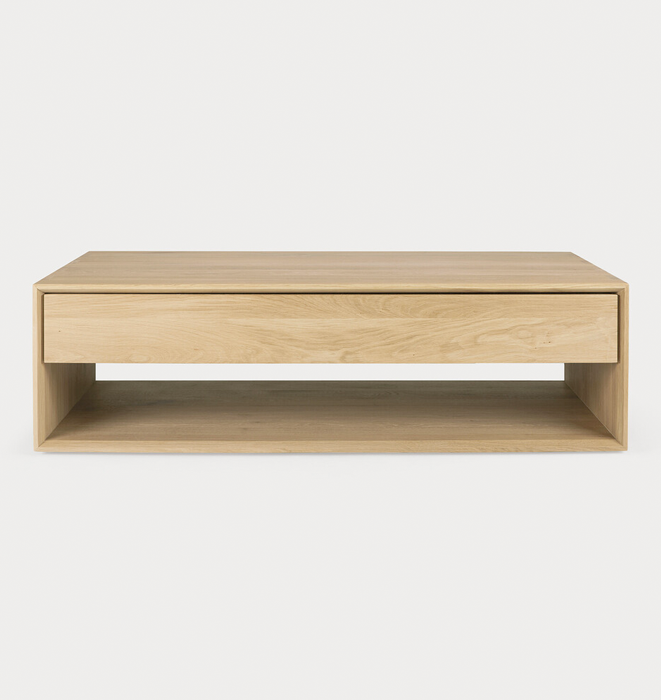 Ethnicraft Nordic One Drawer Coffee Table