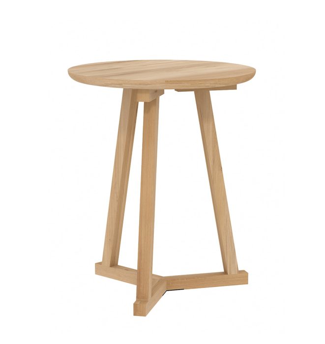 Ethnicraft Oak Tripod Side Table