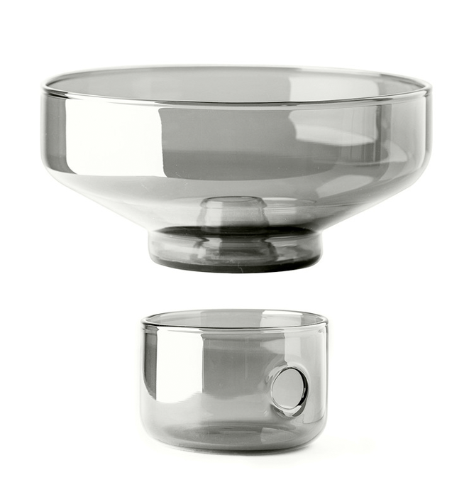 Studio Milligram Glass Oil Burner - Smoke