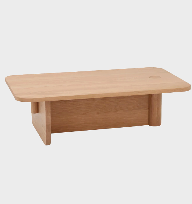 Pivot Rectangle Coffee Table by Natadora - Oak Top